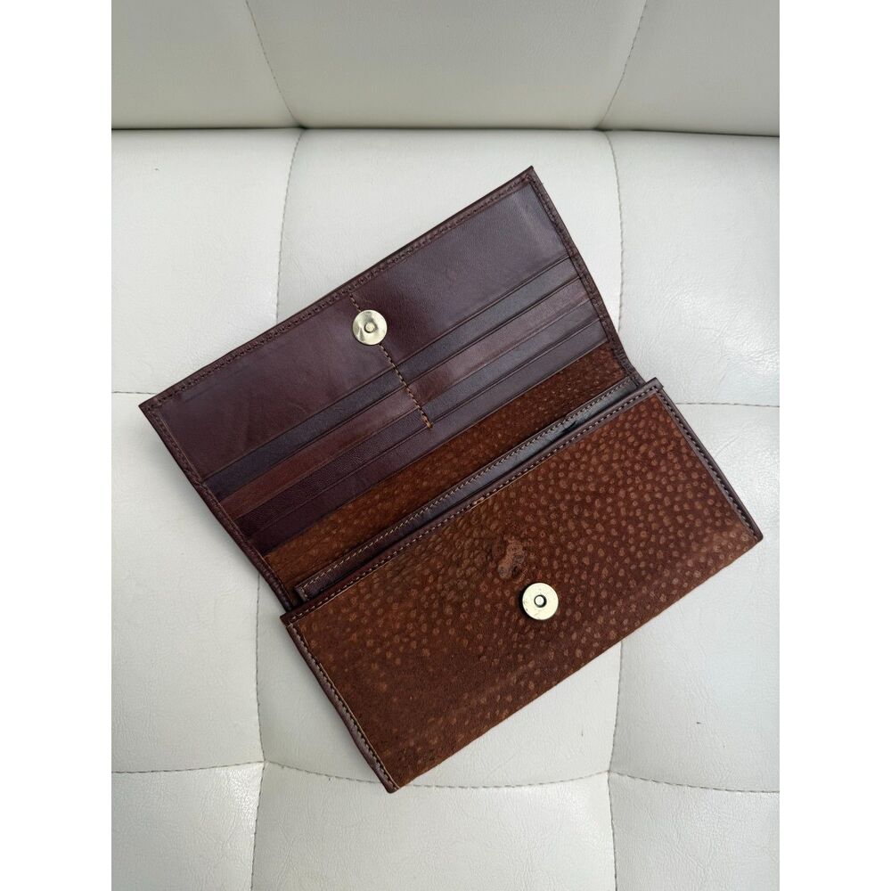 Arandu Argentina Handmade Leather Checkbook Wallet Clutch - Genuine Leather